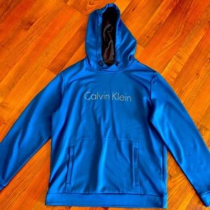 Blue Calvin Klein unisex hoodie